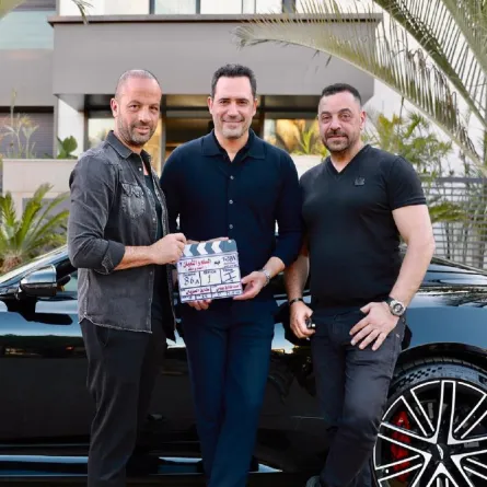 ظافر العابدين والمخرج طارق العريان والمنتج موسى عيسى- الصورة من صفحة موسى عيسى بإنستغرام