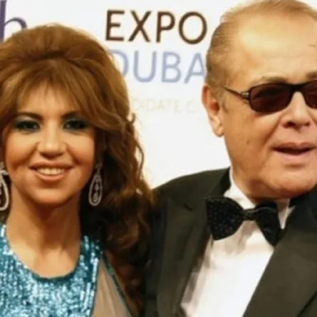 محمِود عبد العزيز وبوسي شلبي - الصورة من حساب الفنانة سوسن بدر على انستغرام