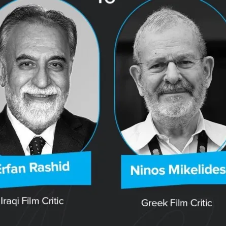 تكريم عرفان رشيد ونينوس ميكيليدس- الصورة من المركز الإعلامي لمركز السينما العربية
