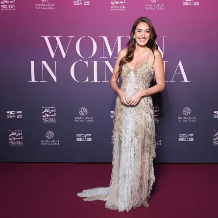 إطلالة أمينة خليل خلال فعالية المرأة في السينما  -Daniele Venturelli/Getty Images for Red Sea Film Foundation