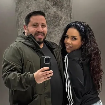 شيماء سيف ومحمد كارتر- الصورة من حسابه على إنستغرام