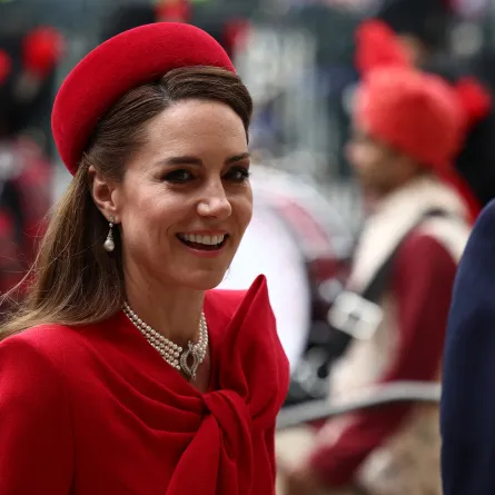 كيت ميدلتون في كنيسة وستمنستر في لندن 2025 (Kate Middleton at Westminster Abbey in London). مصدر الصورة: HENRY NICHOLLS / AFP