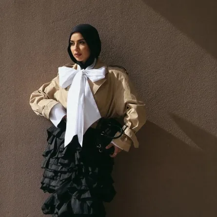 مدونة الموضة سهى طه- الصورة من حسابها على انستغرام