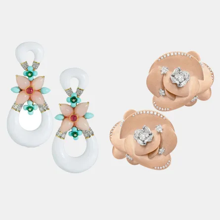 أقراط على شكل وردة لعيد الأضحى 2025