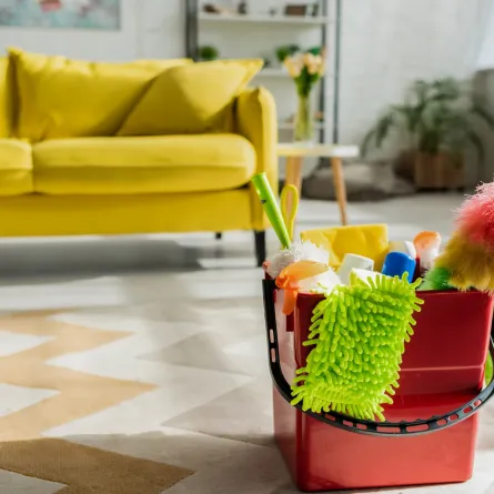 تنظيف المنزل