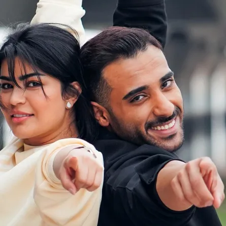 منصور البلوشي  وميلا الزهراني- الصورة من حسابه على الانستغرام