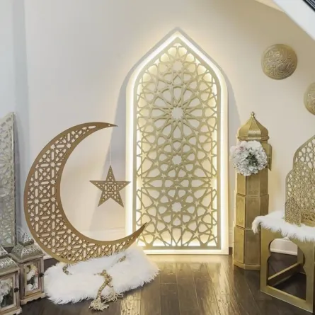 ركن في المنزل مزين للعيد