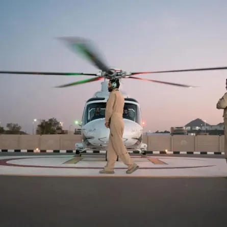 تتمركز وحدات الإخلاء الطبي الجوي في مواقع قريبة من المشاعر المقدسة