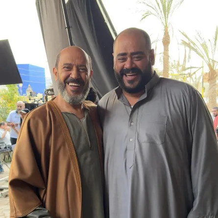 أشرف عبد الباقي ومحمد ممدوح من كواليس السادة الأفاضل- الصورة من حساب أشرف عبد الباقي على إنستغرام