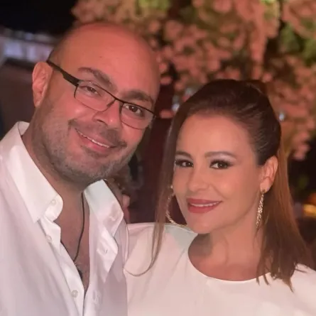 كارول سماحة وزوجها الراحل المنتج والدكتور وليد مصطفى - الصورة من حسابها على إنستغرام