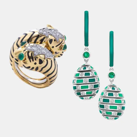 مجوهرات الزمرد الأخضر