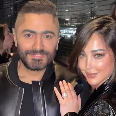 تطورات الحالة الصحية لنجل تامر حسني وبسمة بوسيل 