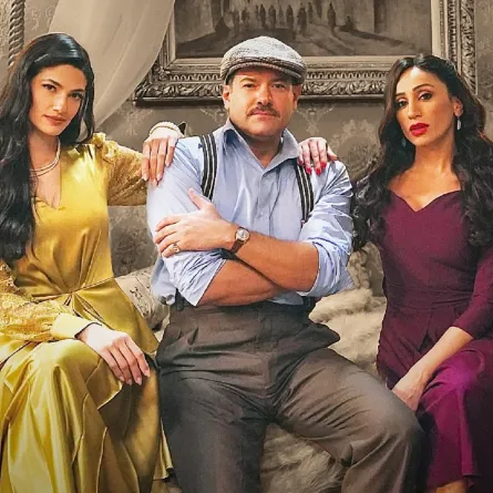 عمرو يوسف ودينا الشربيني وتارا عماد من فيلم درويش - الصورة من الشركة المنتجة