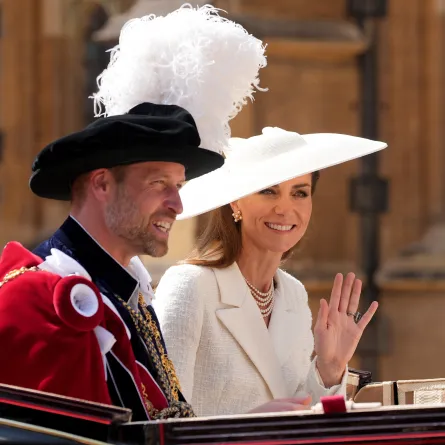 أمير وأميرة ويلز في احتفالية يوم الرباط (The Prince and Princess of Wales at the Garter Celebration). مصدر الصورة: Yui Mok / POOL / AFP