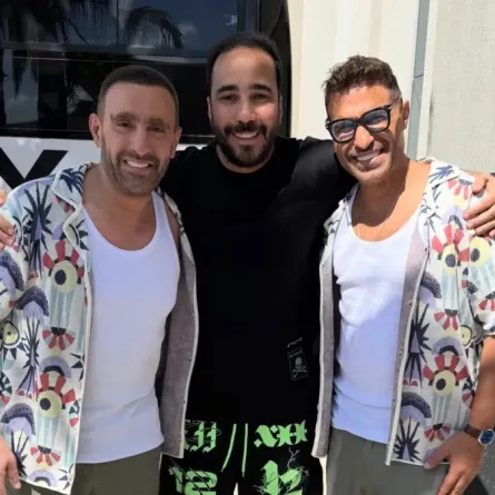 أحمد السقا وأحمد فهمي من كواليس أحمد وأحمد- الصورة من حساب أحمد درويش مدير أعمال أحمد فهمي على إنستغرام