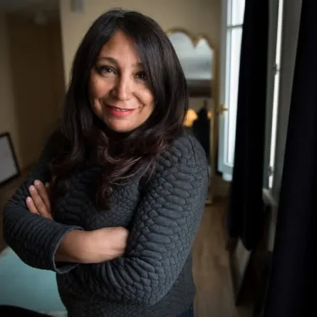 المخرجة السعودية هيفاء المنصور – مصدر الصورة GERARD JULIEN / AFP