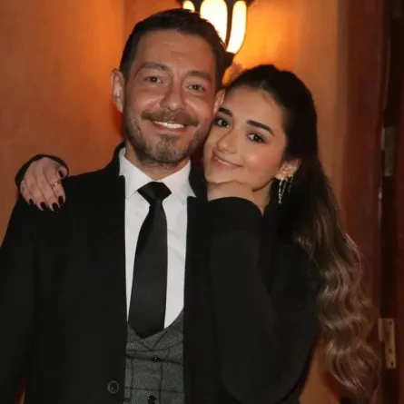 ملك أحمد زاهر مع والدها النجم أحمد زاهر - الصورة من حسابها على إنستغرام