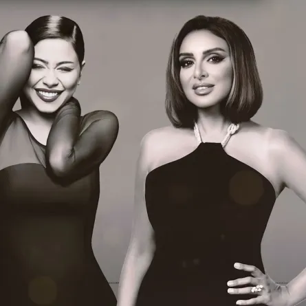 أنغام وشيرين - الصورة من حساب فانز أنغام على انستغرام