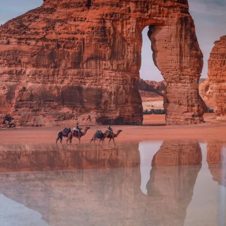 جبل الفيل في العلا أحد أبرز المعالم الطبيعية في السعودية