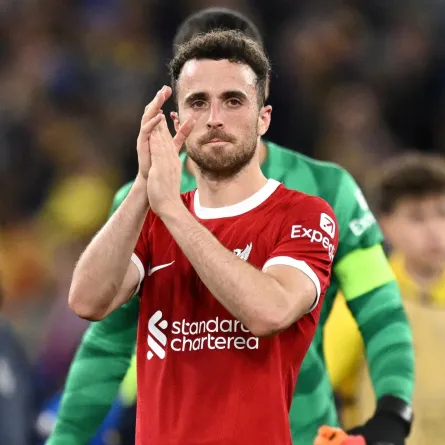 ديوغو جوتا في ملعب أنفيلد في ليفربول، شمال غرب إنجلترا (Diogo Jota at Anfield in Liverpool, north west England). مصدر الصورة: Oli SCARFF / AFP