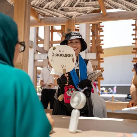 جناح الإمارات في إكسبو أوساكا يستقبل مليوني زائر . الصورة من wam