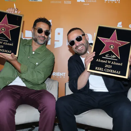  أحمد السقا وأحمد فهمي من العرض الخاص للفيلم