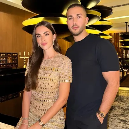 سيليو صعب وخطيبته زين - الصورة من حساب زين قطامي على إنستغرام