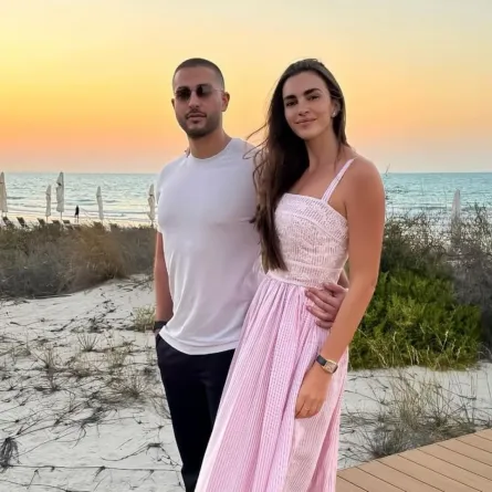 العروسان سيليو إيلي صعب وزين قطامي - الصورة من حسابها على إنستغرام