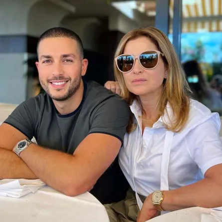 كلودين صعب وابنها سيليو صعب - الصورة من حساب سيليو على إنستغرام