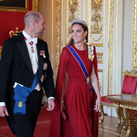 الأمير ويليام وكيت ميدلتون في قلعة وندسور ( Prince William and Kate Middleton at Windsor Castle ). مصدر الصورة:Ludovic MARIN / POOL / AFP