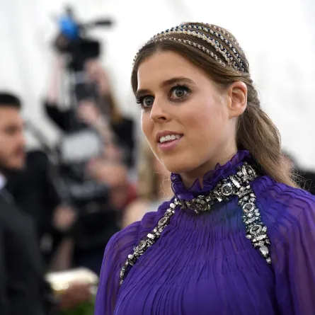 الأميرة بياتريس في متحف متروبوليتان في مدينة نيويورك (Princess Beatrice at The Metropolitan Museum in New York City). مصدر الصورة: Noam Galai/Getty Images for New York Magazine/AFP
