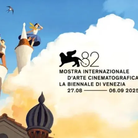شعار مهرجان فينيسيا السينمائي الدولي الـ82- الصورة من الموقع الرسمي للمهرجان