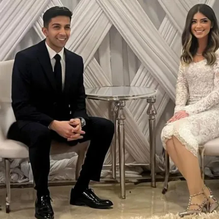 ليلى زاهر وهشام ماجد في حفل خطوبتهما - الصورة من حسابها على إنستغرام