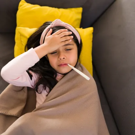 صورة لطفلة مريضة