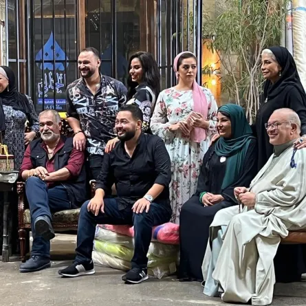 اسرة مسلسل حرب الجبالي - الصورة من حساب صلاح عبد الله على انستغرام