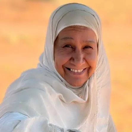 الفنانة خيرية نظمي بطلة فيلم هجرة- الصورة من الفنانة