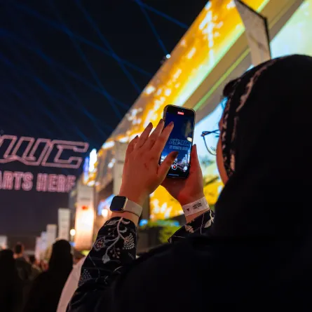  القهوة السعودية تستقبل زوار كأس العالم للرياضات الإلكترونية 2025 وتبرز الهوية الثقافية - الصورة من الحساب الرسمي لمنصة كأس العالم للرياضات الإلكترونية على إكس