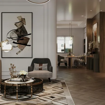 غرفة جلوس أنيقة