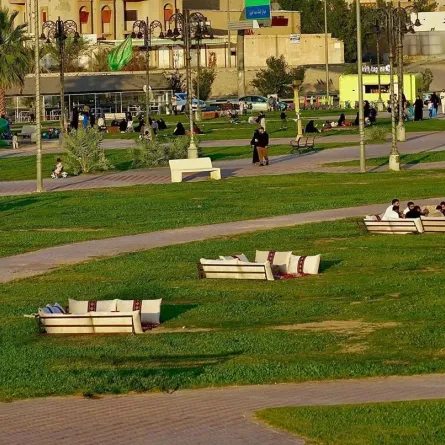 حديقة التابلاين وجهة ترفيهية تجذب الأهالي برفحاء - الصورة من وكالة الأنباء السعودية "واس"