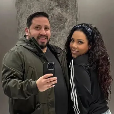 شيماء سيف ومحمد كارتر- الصورة من حسابه على إنستغرام