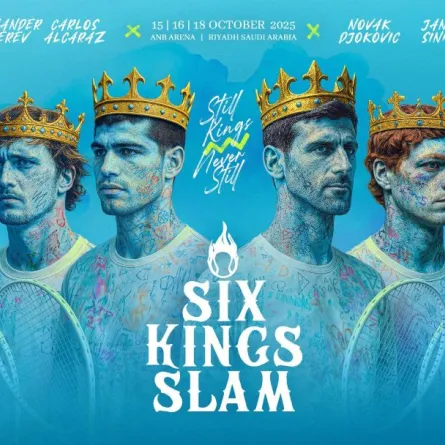 الإيطالي يانيك سينر، المصنف الأول عالميًا، وبطل النسخة الماضية يتصدر المشاركين في بطولة Six Kings Slam