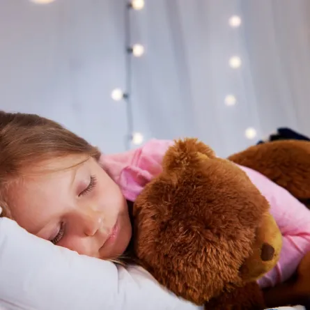 صورة لطفلة نائمة