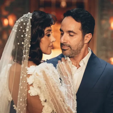 ياسمين رئيس وزوجها - الصورة من المكتب الإعلامي لياسمين رئيس