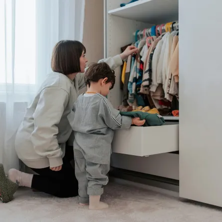 ترتيب دولاب الأطفال