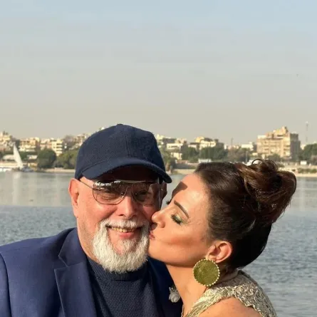 الراحل أشرف عبد الغفور مع ابنته ريهام - الصورة من حساب ريهام عبد الغفور على إنستغرام