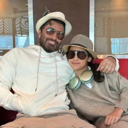 تامر حسني وابنته تاليا - الصورة من حسابها على إنستغرام
