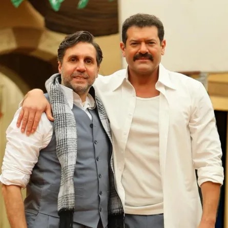 عمرو يوسف مع هشام ماجد في فيلم درويش - الصورة من حساب عمرو يوسف على إنستغرام