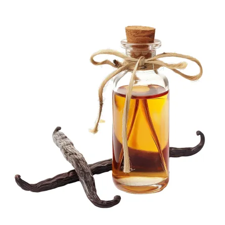 عبوة زجاجية محتوية على مستخلص الفانيليا