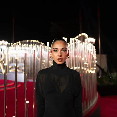 سلمى أبو ضيف- مصدر الصورة:  Jack Hall/Getty Images for The Red Sea International Film Festival)