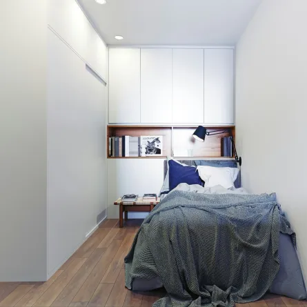 غرفة نوم ضيقة